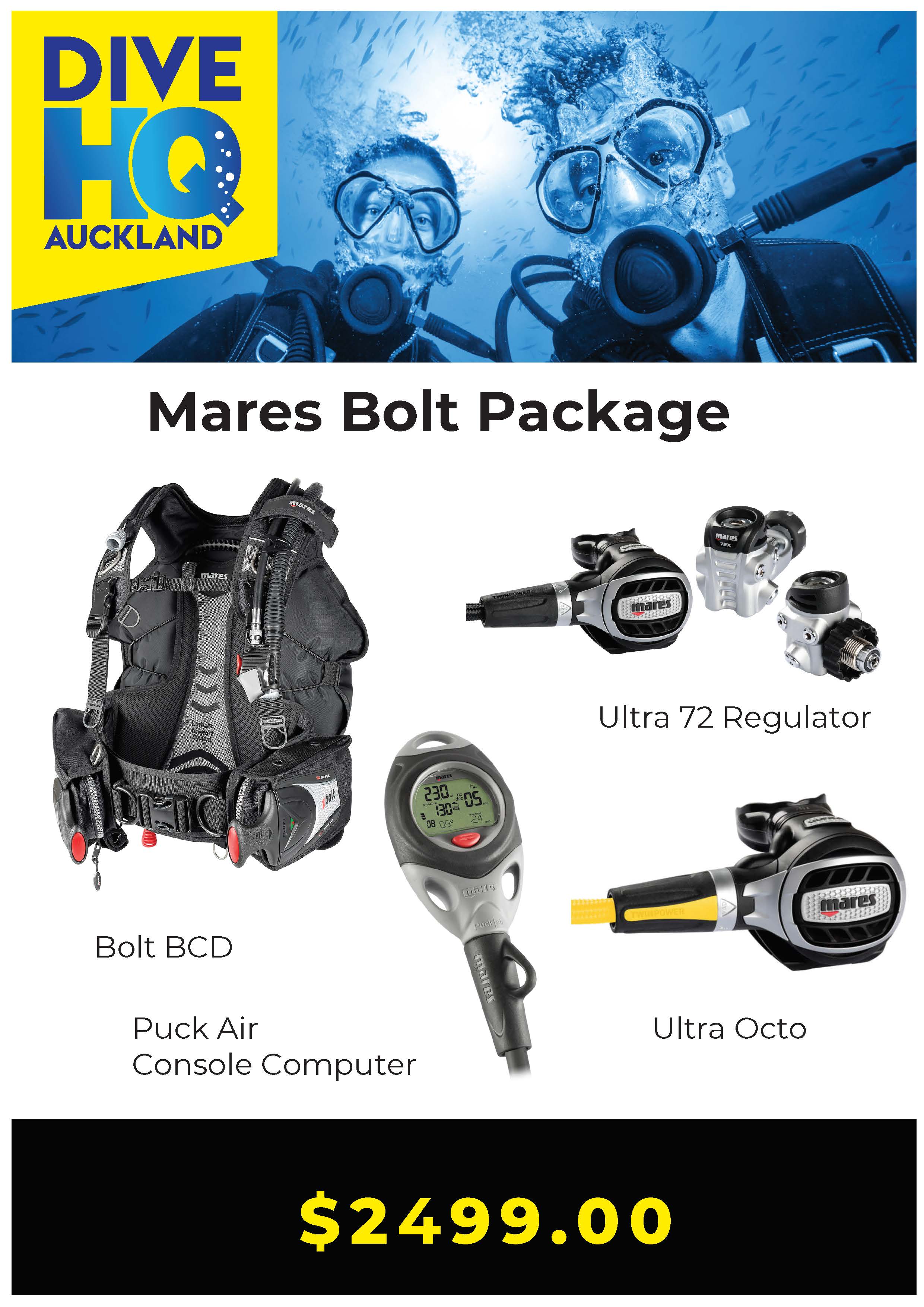 Mares Bolt Package